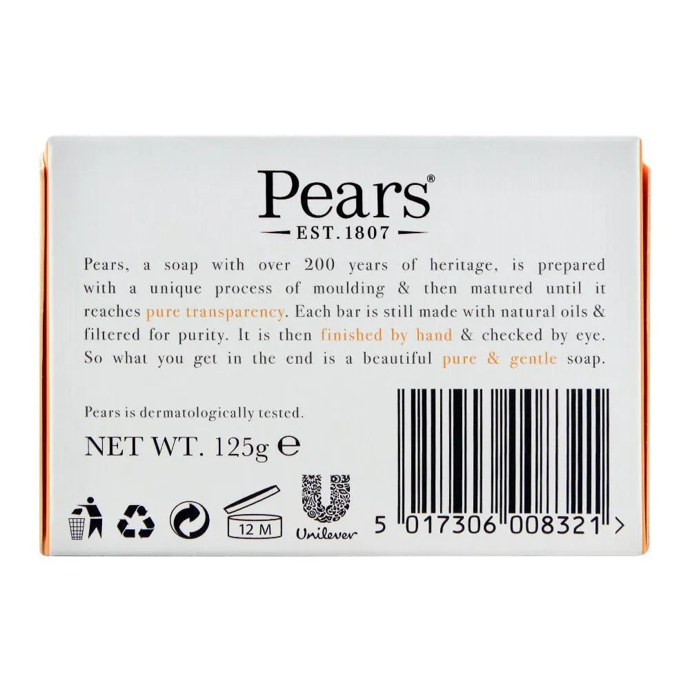 Pears Transparent Soap With Natural Oils, 125g Pears