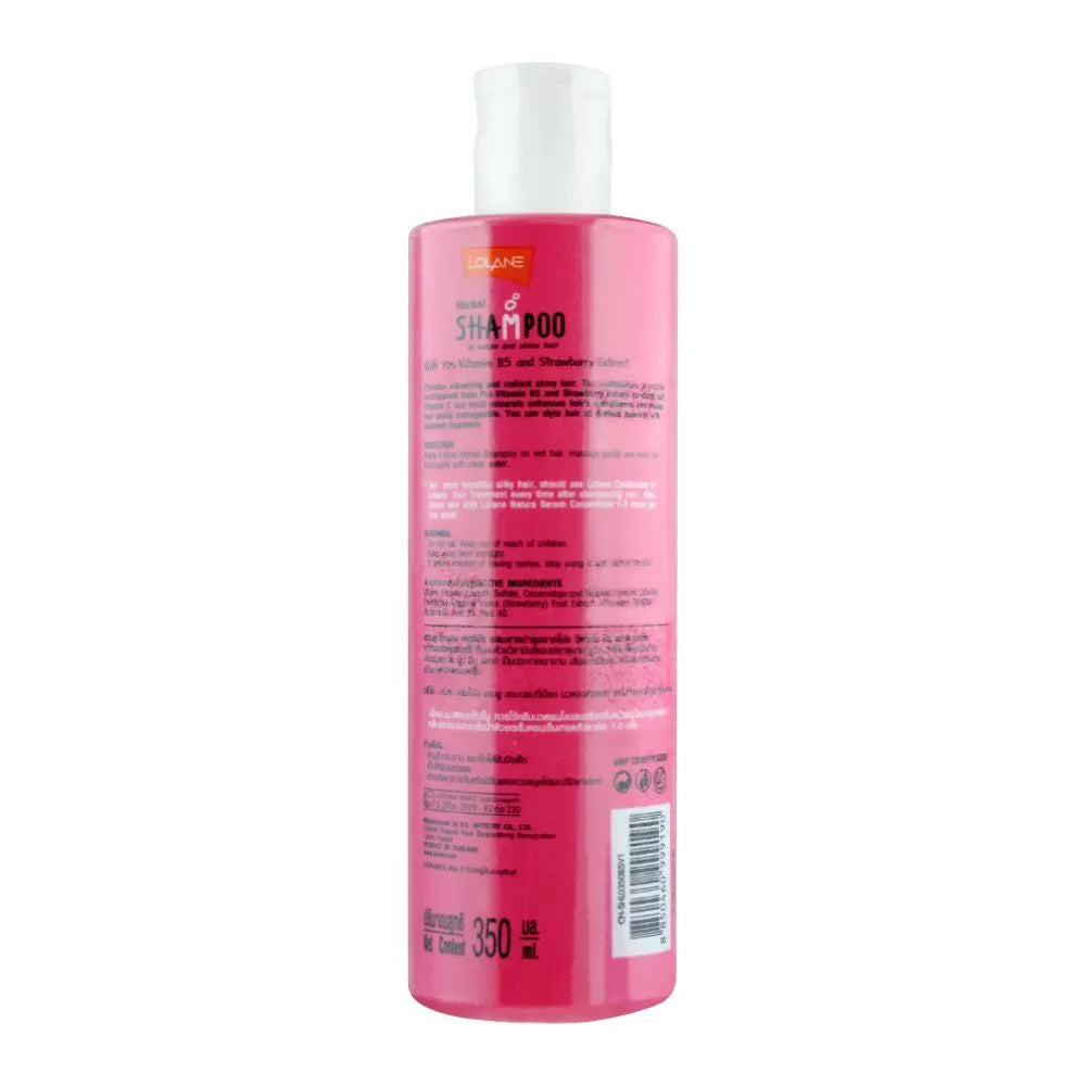 Lolane Pro-Vitamin B5 Strawberry Herbal Shampoo, 350ml Lolane