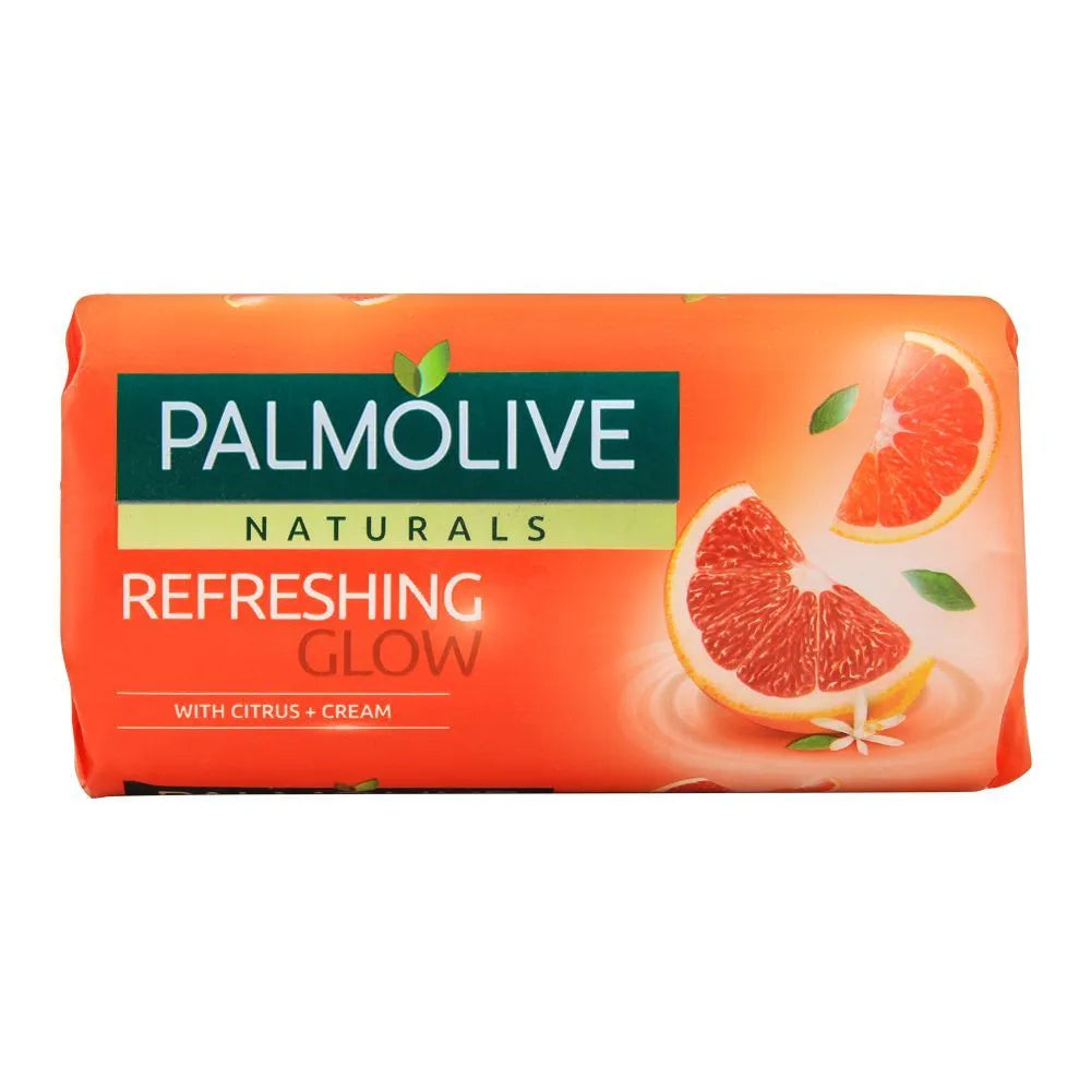 Palmolive Naturals Refreshing Glow Soap, Citrus + Cream - 145g Palmolive