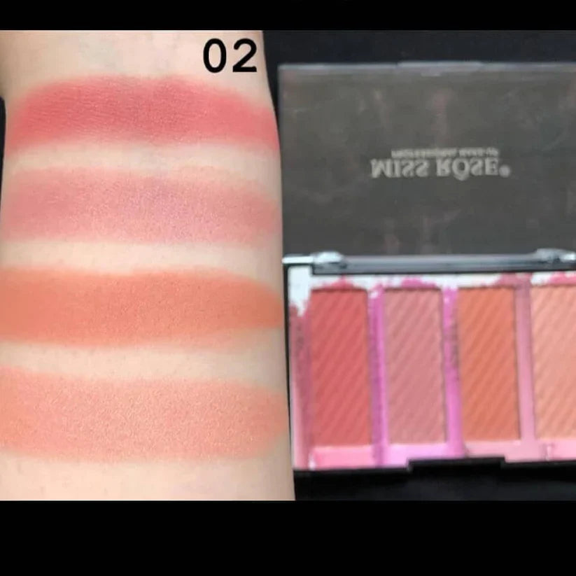 Miss Rose Bronzers Blush Palette - 4 Color Miss Rose