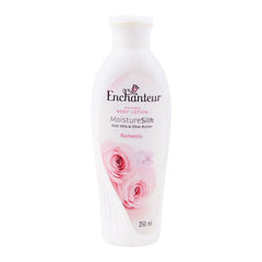 Enchanteur Romantic Moisture Silk Perfumed Body Lotion, Aloe Vera & Olive Butter - 250ml Enchanteur