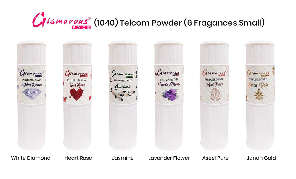 Glamorous Face Talcum Powder Small (6 Fragrances) Glamorous Face