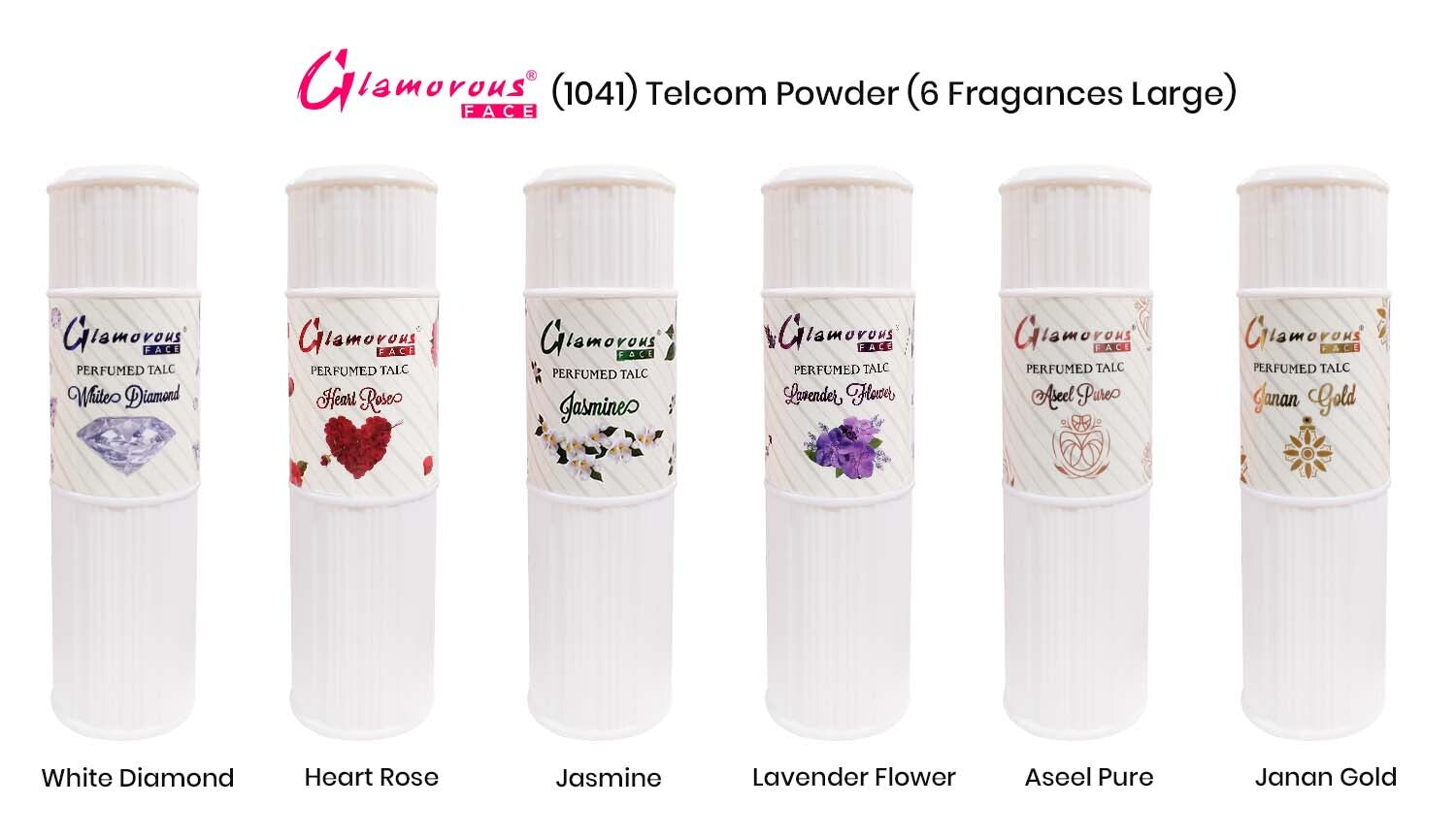 Glamorous Face Talcum Powder Large (6 Fragrances) Glamorous Face