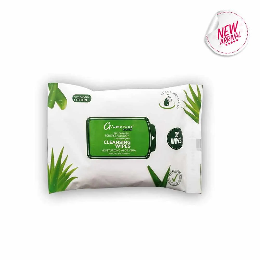 Glamorous Face Cleansing Makeup Remover Wipes 30 Pieces Glamorous Face