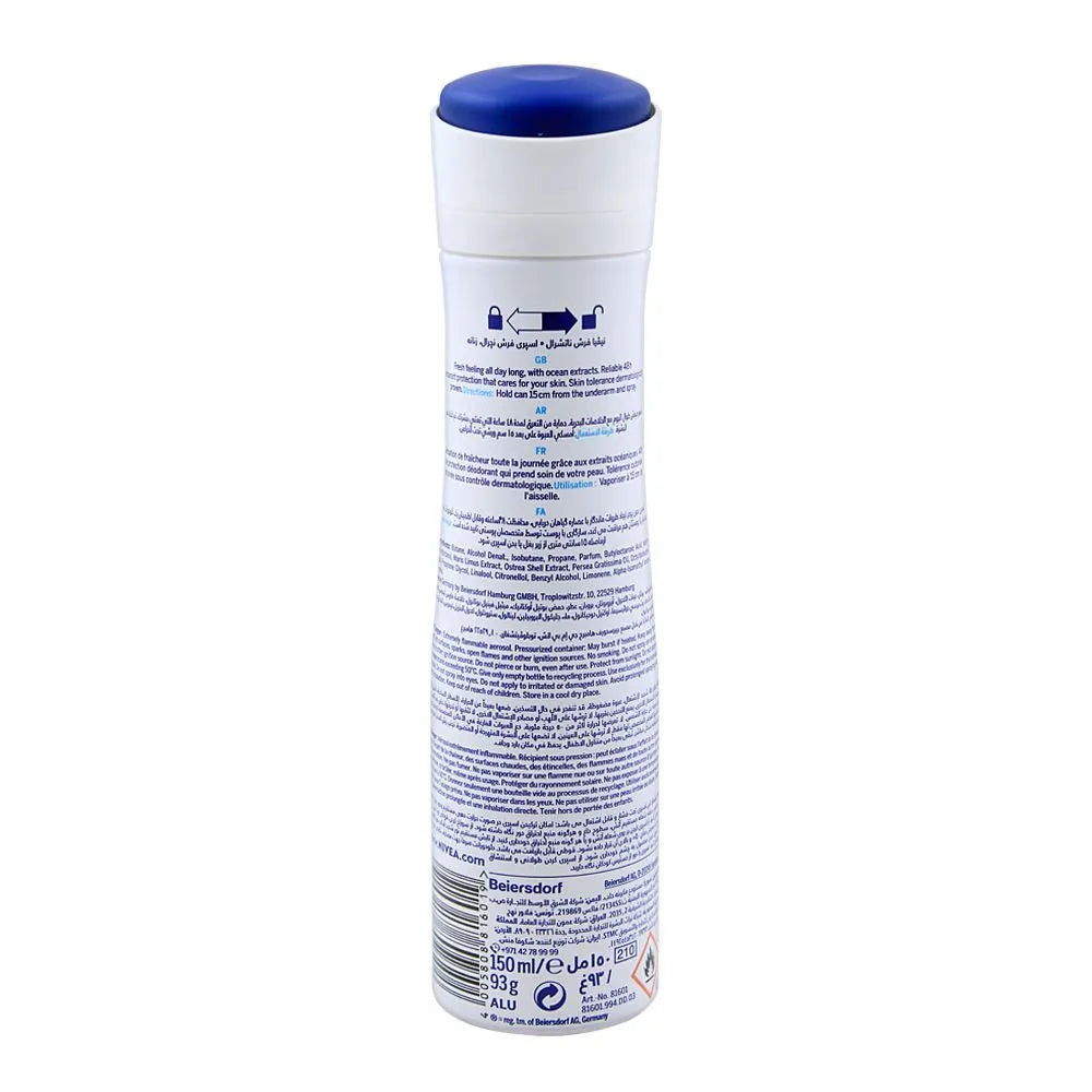 Nivea 48H Fresh Natural Quick Dry Deodorant Spray - 150ml Nivea