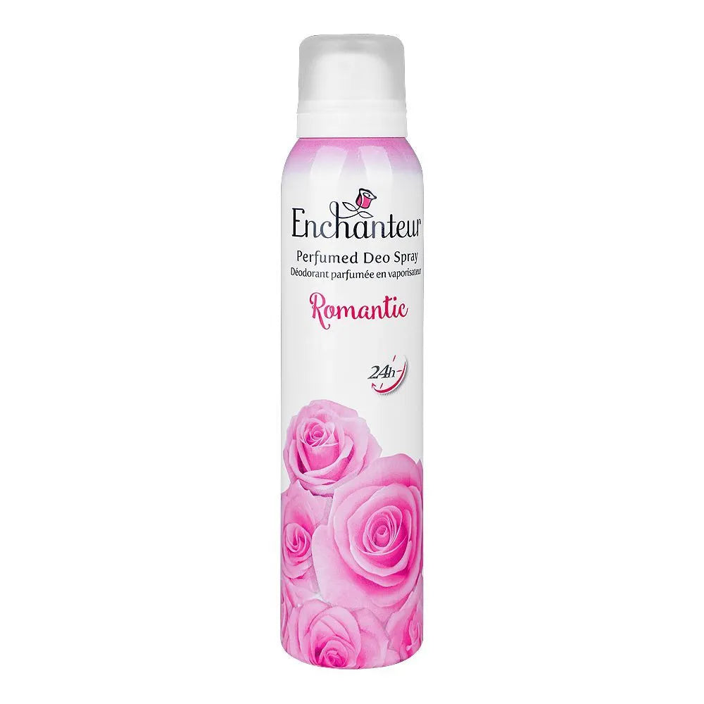 Enchanteur Romantic Perfumed Deodorant Spray, Anti-Perspirant, 24 Hours Lasting, For Women - 150ml Enchanteur