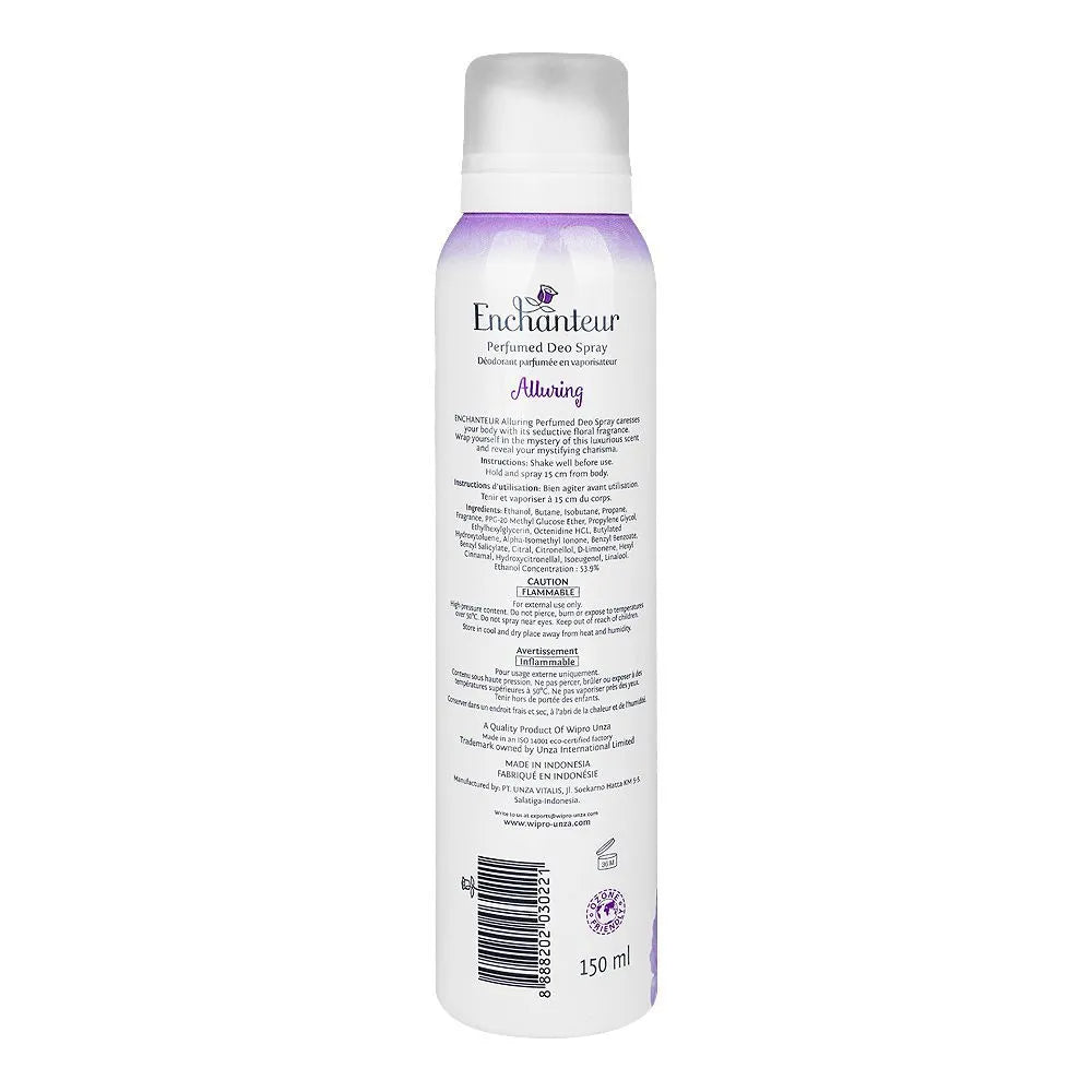 Enchanteur Gorgeous Perfumed Deo Spray, 24 Hours Lasting, For Women - 150ml Enchanteur