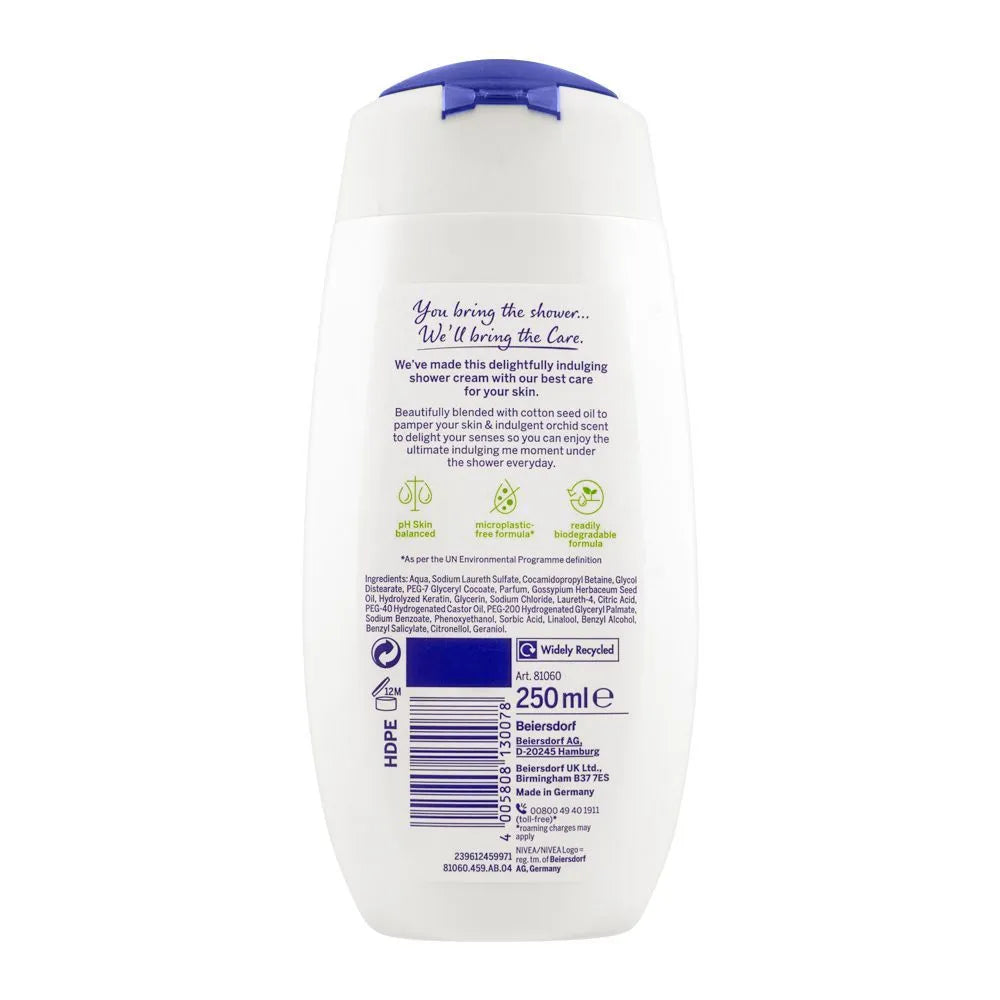 Nivea Cashmere & Cotton Seed Oil Caring Shower Cream - 250ml Nivea