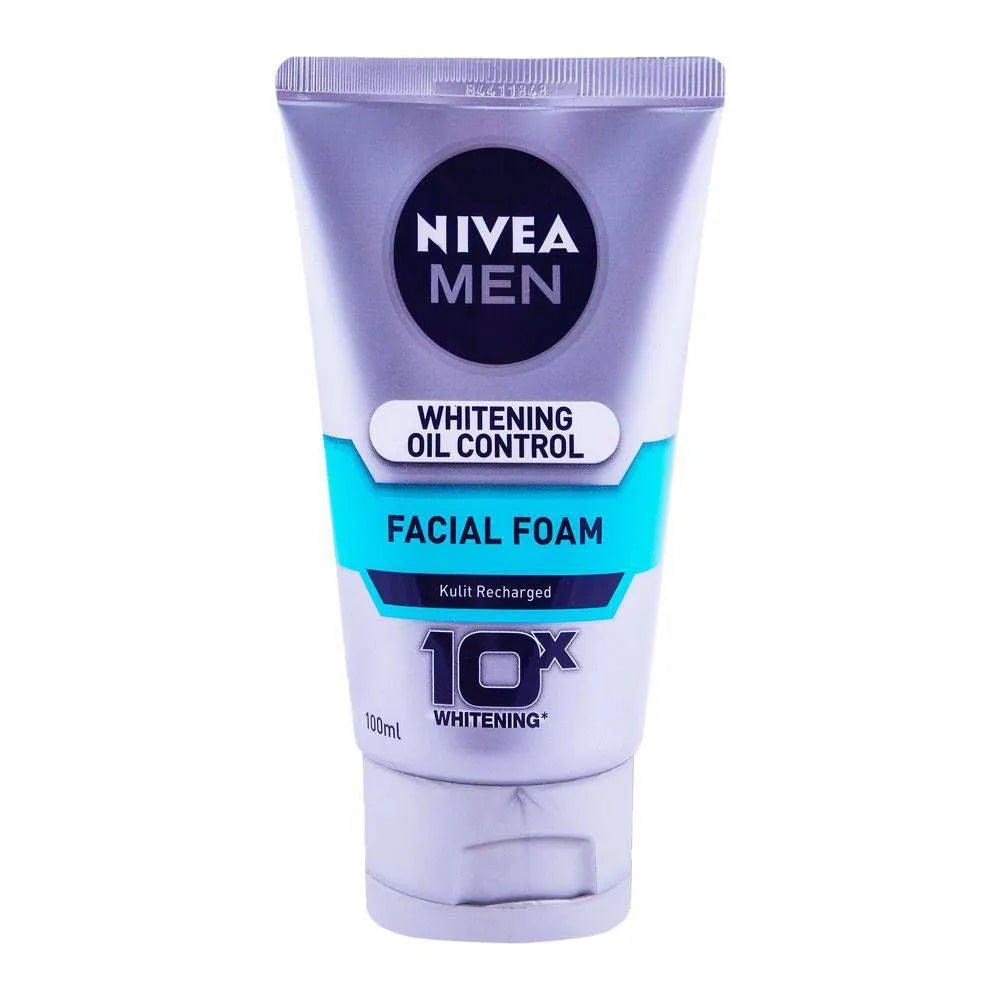 Nivea Men Whitening Oil Control Facial Foam - 100ml Nivea