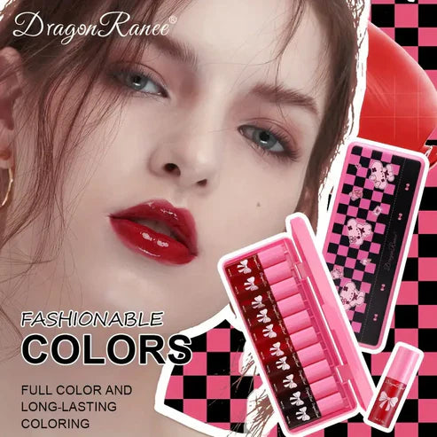 10 Pcs Dragon Kitty Liptint+ Lipgloss Dragon Ranee