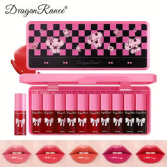 10 Pcs Dragon Kitty Liptint+ Lipgloss Dragon Ranee