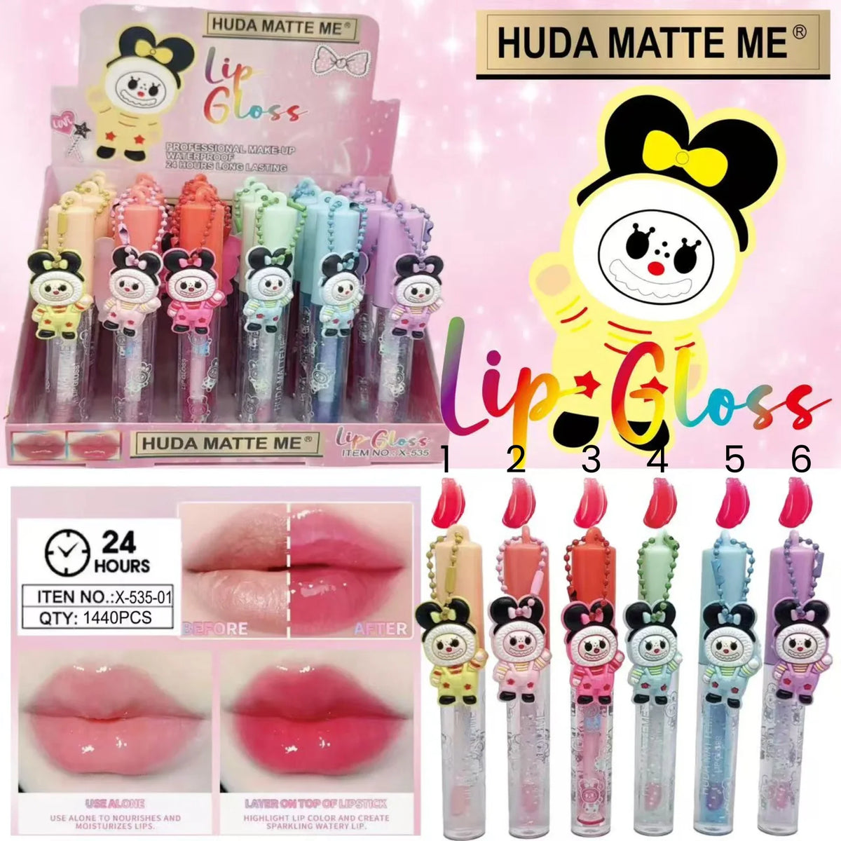 Huda Matte Me Labubu Lipgloss Huda Matte Me
