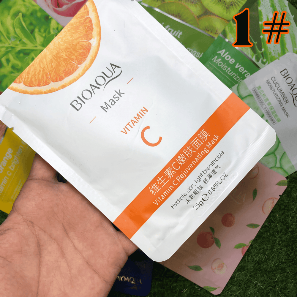 Moisturizing Face Sheet Mask - Imported - LIMITED STOCK 🚨 - 11 PACK Bioaqua