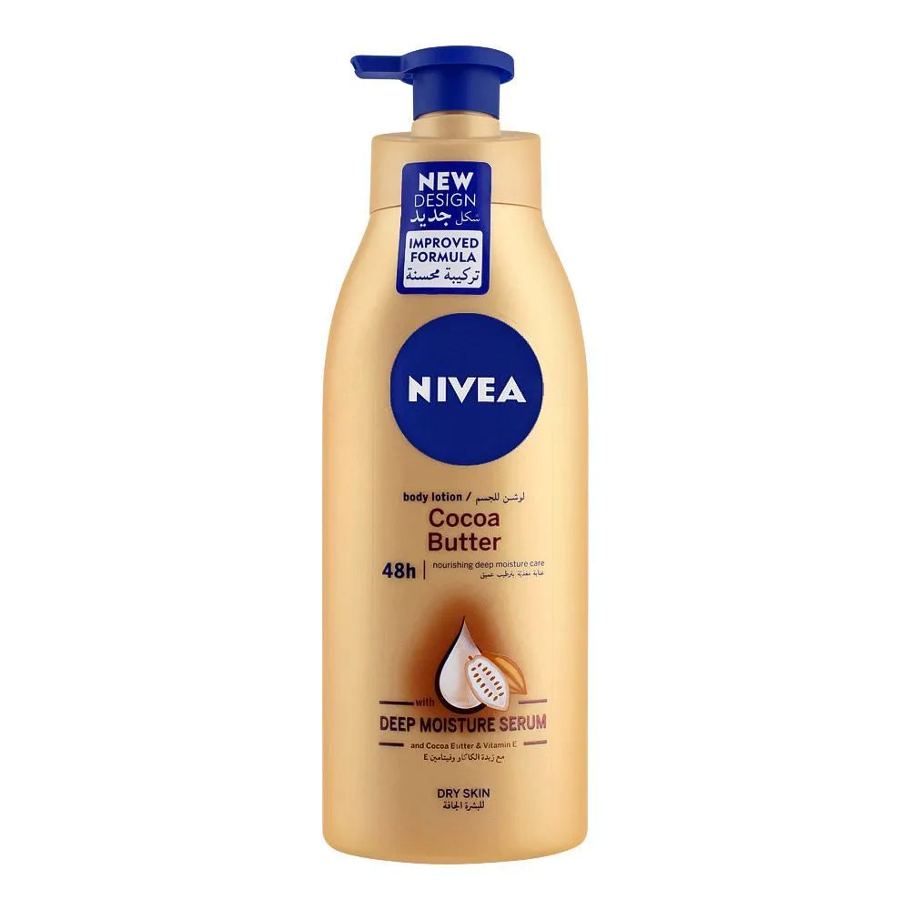 NIVEA Cocoa Butter Dry Skin Body Lotion with Deep Moisture Serum Nivea