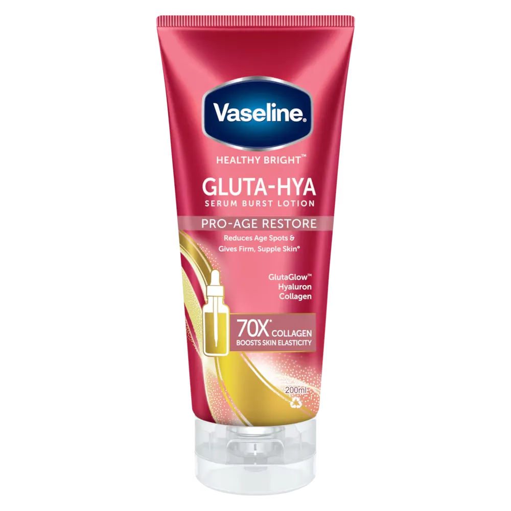 Vaseline Gluta-Hya Serum Burst Lotion Pro-Age Restore - Made in Thailand Vaseline