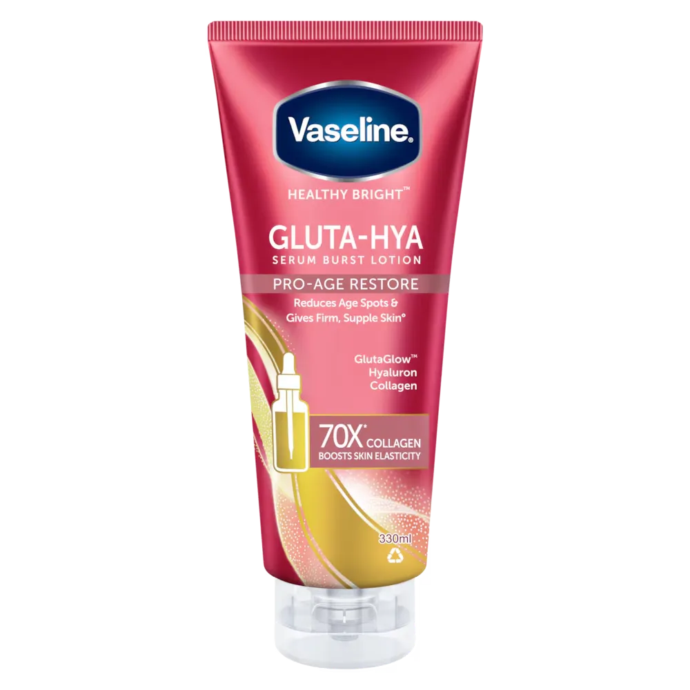 Vaseline Gluta-Hya Serum Burst Lotion Pro-Age Restore - Made in Thailand Vaseline