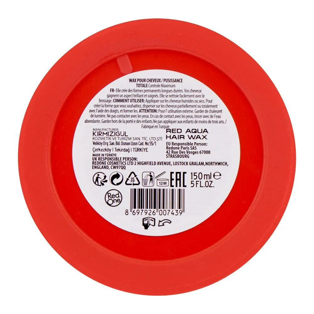 Red One Full Force Maximum Control Red Aqua Hair Wax, 150ml Redone