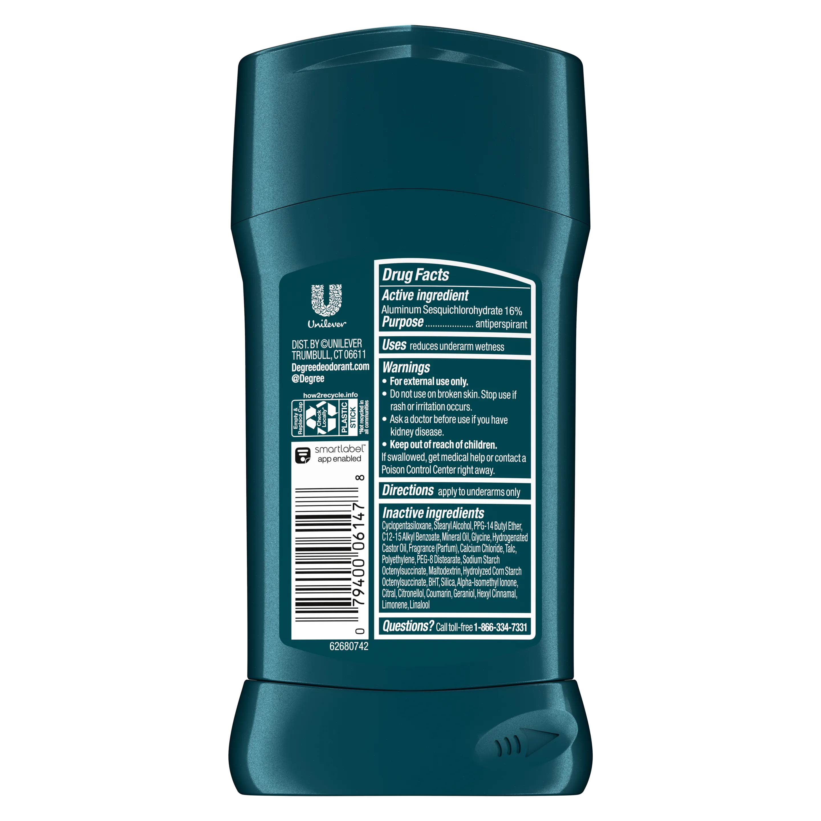 Degree Adventure Antiperspirant Deodorant Stick - 76g Degree