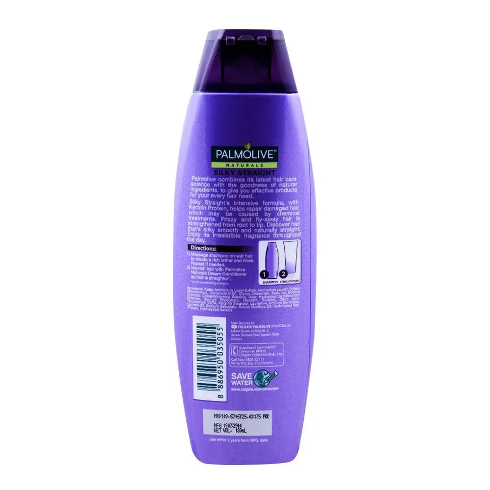Palmolive Naturals Silky Straight Keratin Shampoo – 180ml Palmolive