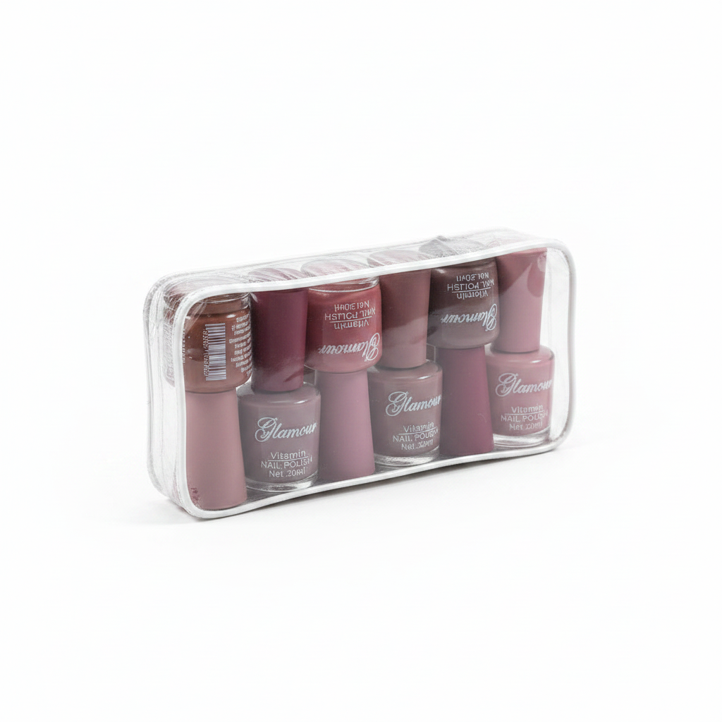 Glamour Permanent Matte Nail Polish - 12 Pcs Set Glamour