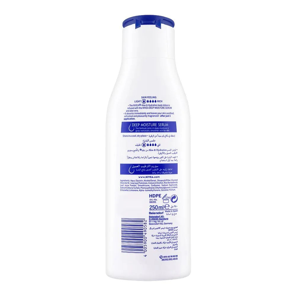 NIVEA 48H Aloe & Hydration Body Lotion with Deep Moisture Serum Nivea