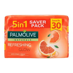 Palmolive Naturals Refreshing Glow Soap, 5-In-One Pack, 5x110g Palmolive