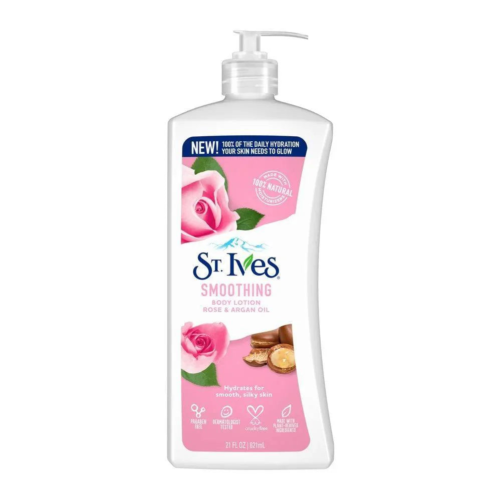 Stives Body Lotion Usa Smoothing Rose & Argan Oil - 621ML St. Ives