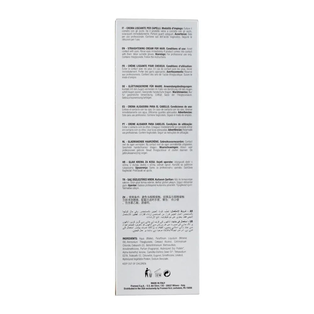 Framesi Straightening System Hair Straightening Cream Mild - 280ml Framesi