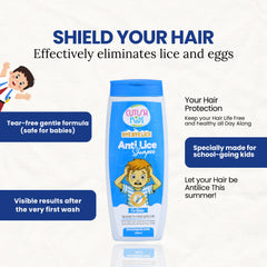 Cutish Anti Lice Shampoo For Kids - 200ml Cutish