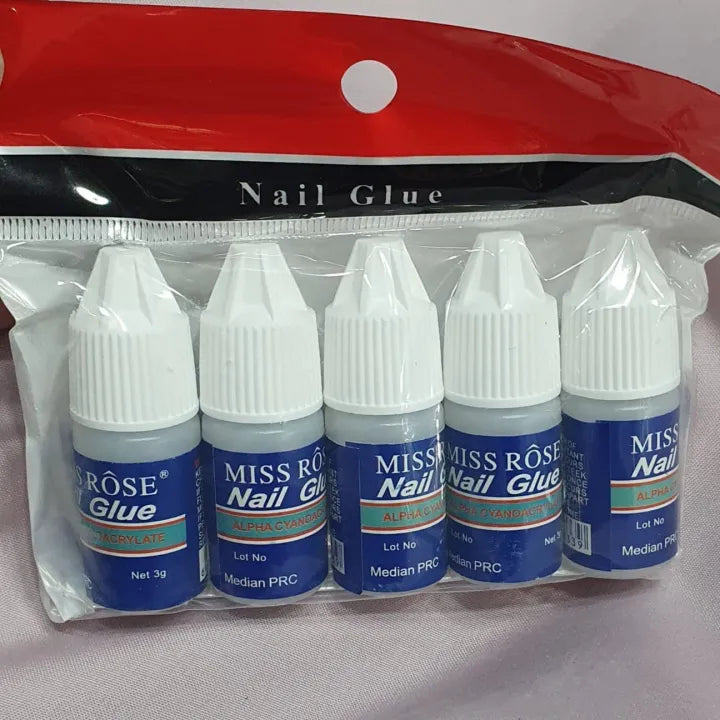 Miss Rose Nail Glue - 5pcs Miss Rose
