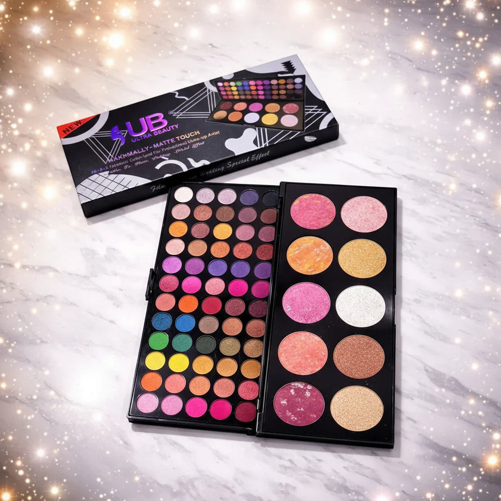 Ultra Beauty Makhmali + Matte Touch Eyeshadow Palette - 58 Colors Ultra Beauty