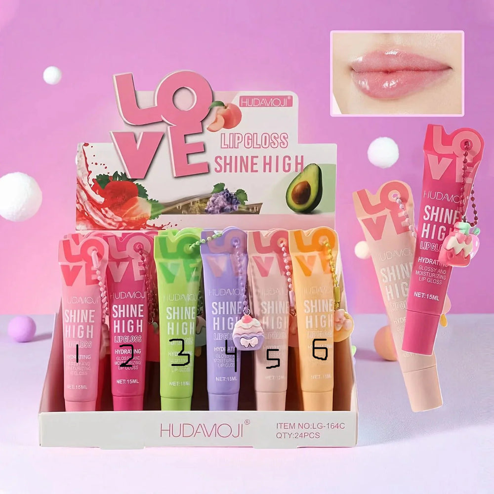 HUDAMOJI “Love” Shine High Lip Gloss Hudamoji