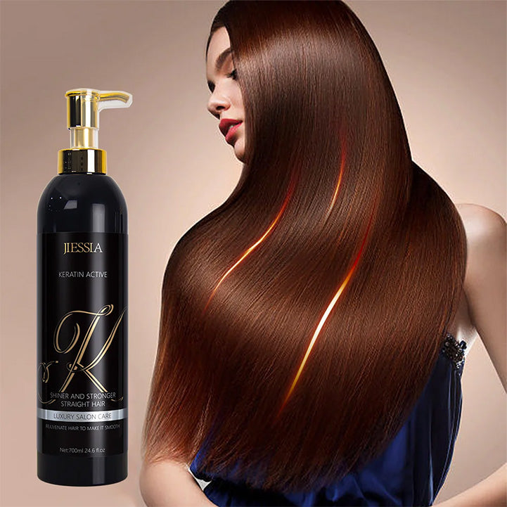 Jiessia Keratin Active Solution Smoothing Straightening Keratin Hair Jiessia