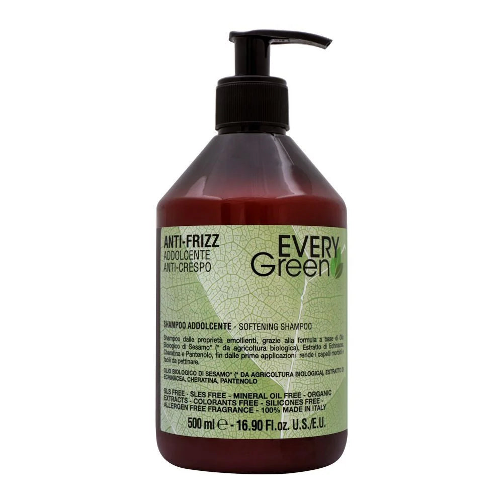 Every Green Anti-Frizz Softening Hair Care 500ml - Made in Italy Every Green