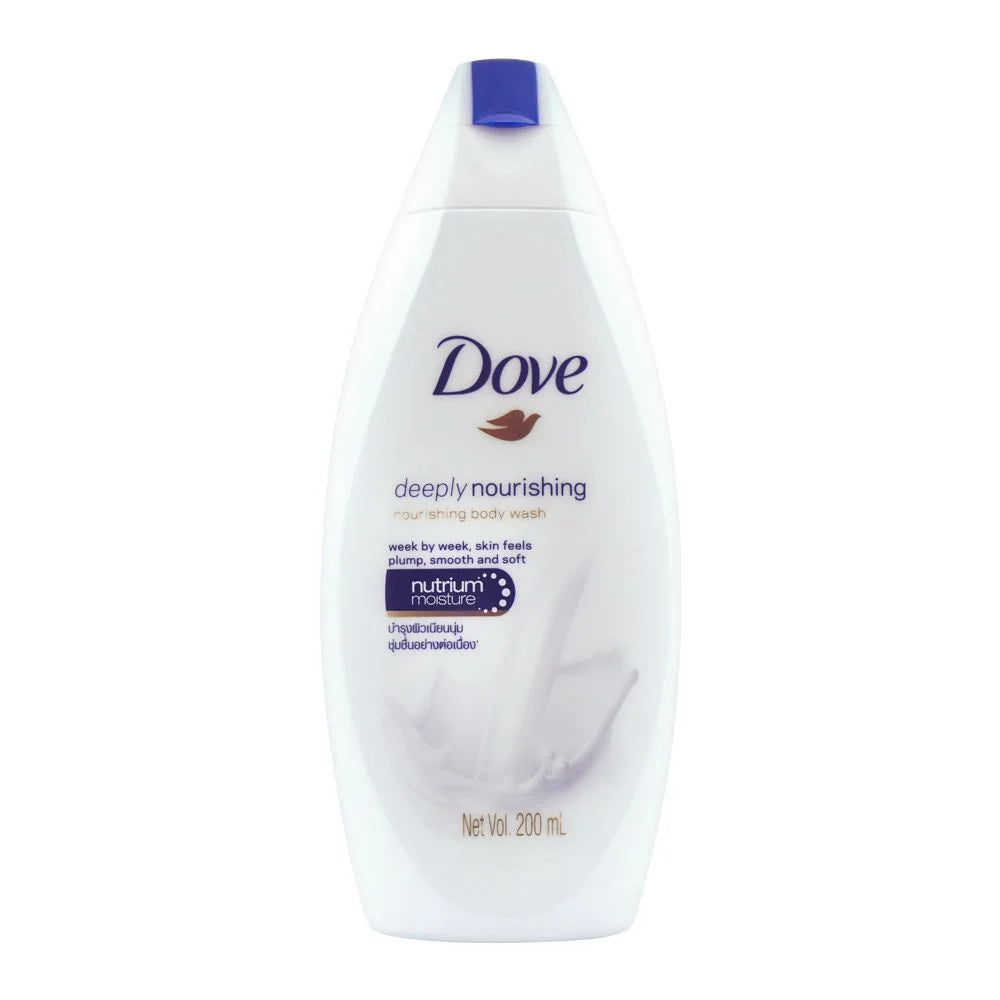 Dove Deeply Nourishing Body Wash 200ml – Gentle Care for Silky Smooth Skin Dove