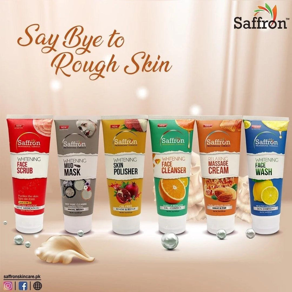 6 Pcs Saffron Pure Skin Facial Kit Saffron