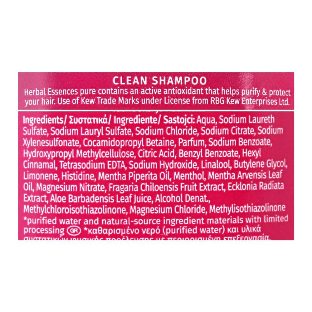 Herbal Essences Bio:Renew Pure White Strawberry & Sweet Mint Clean Volumizing Shampoo – 400 ml Herbal Essences