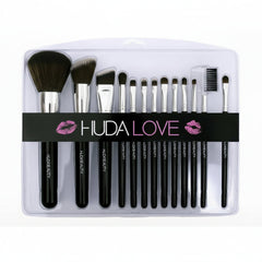 HudaLove 12‑Piece Cosmetic Brush Set – Premium Makeup Tools Huda Love