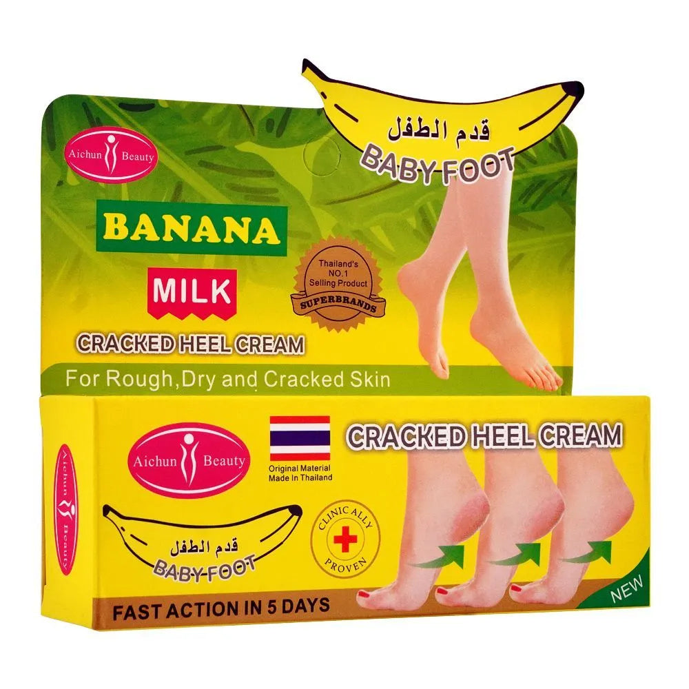 Aichun Beauty Banana Heel Milk Foot Cream - 80g Aichun Beauty