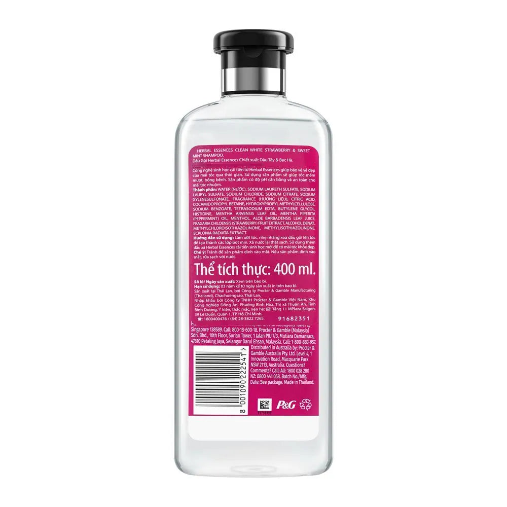 Herbal Essences Bio:Renew Pure White Strawberry & Sweet Mint Clean Volumizing Shampoo – 400 ml Herbal Essences