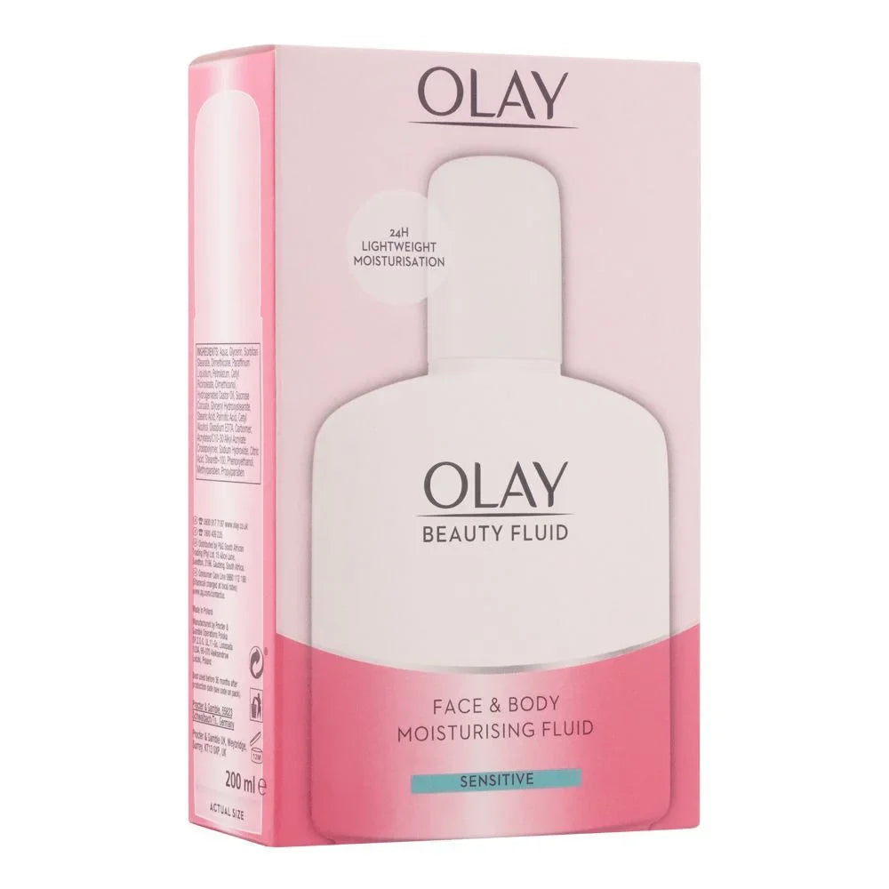 Olay Beauty Fluid Moisturiser | Face & Body Hydrating Olay