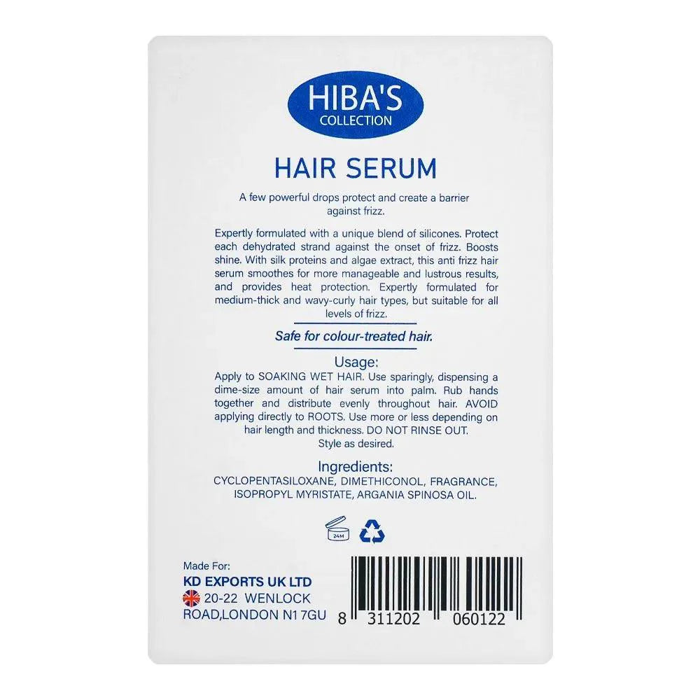 Hiba's Collection Frizz Ease Normal To Dry Hair Serum - 50ml Hiba's Collection
