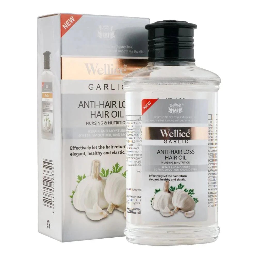 Wellice Garlic Anti-Hair Loss Hair Oil (150ml) Wellice