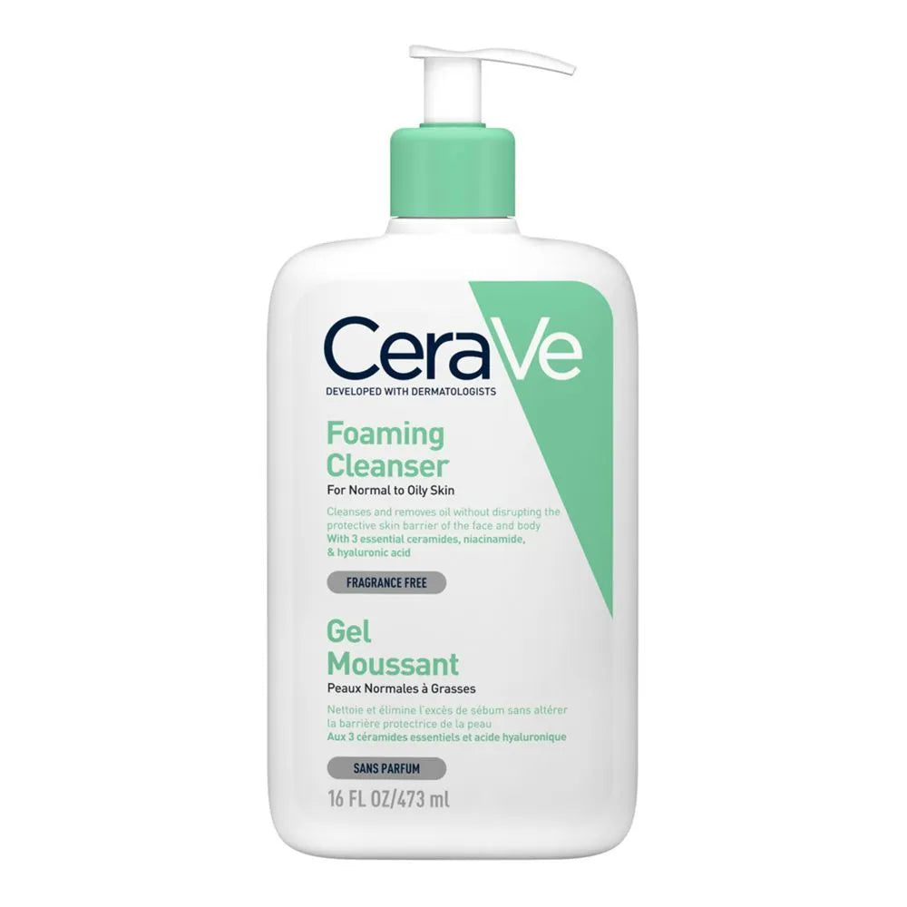 CeraVe Foaming Facial Cleanser, Normal To Oily Skin - 473ml CeraVe