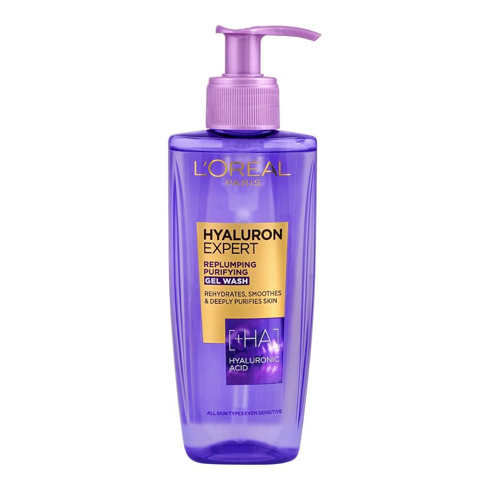 L'Oreal Paris Hyaluron Expert Repluming Purifying Gel Wash - 200ml Loreal Paris