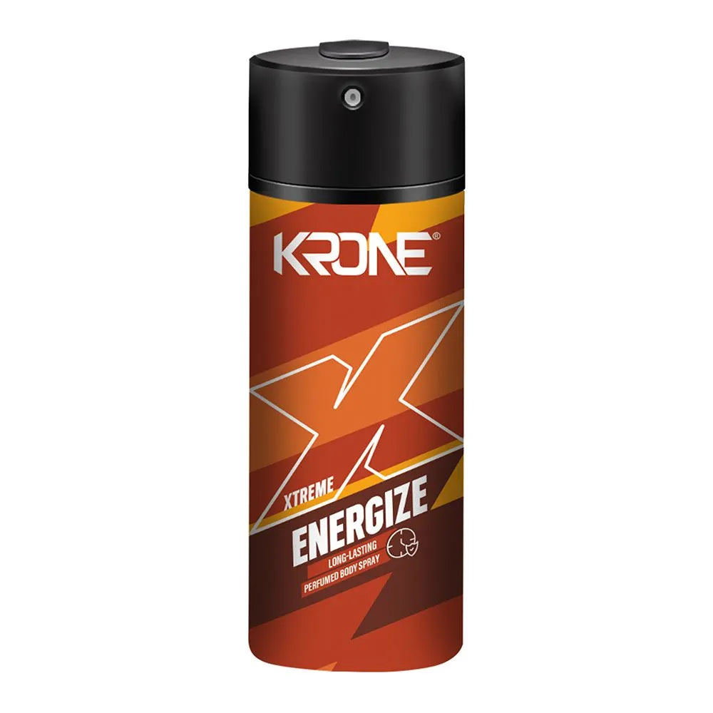 Krone Xtreme Energize Body Spray, For Men - 150ml Krone