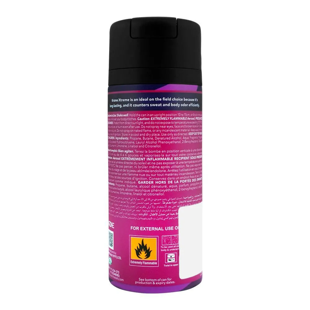 Krone Xtreme Spell Body Spray, For Men - 150ml Krone