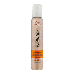 Wella Wellaflex Curls & Waves Strong Hold Volume 3 Hair Mousse 200ml Wellaflex