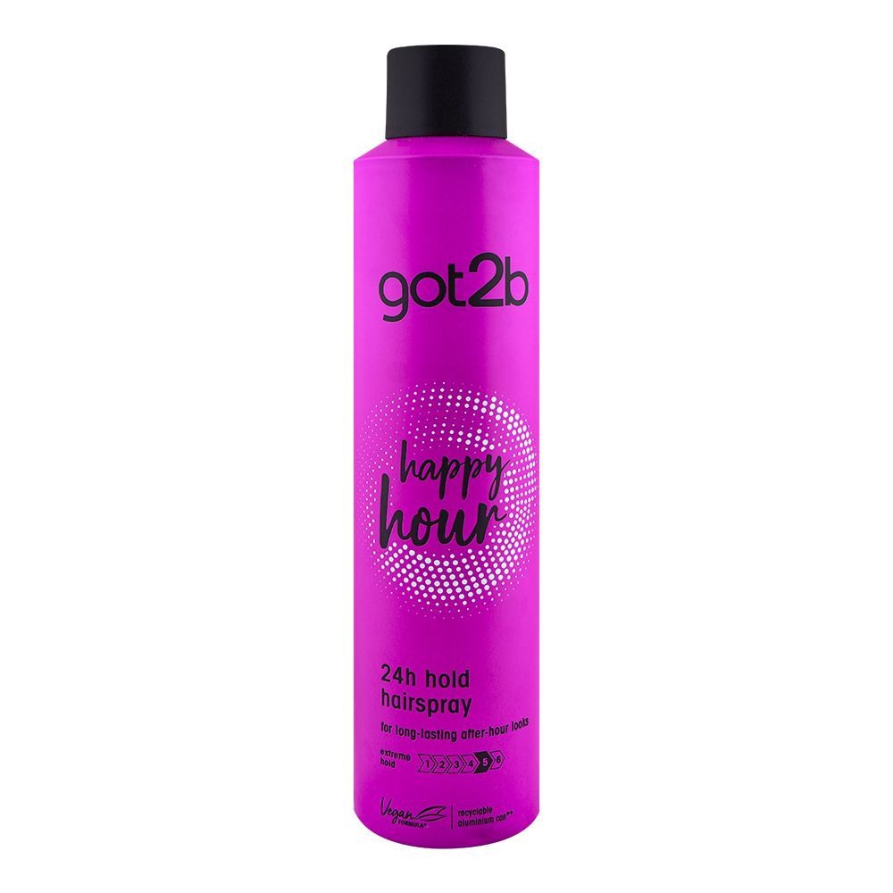 Schwarzkopf Got2b Happy Hour 24 Hours Hold 5 Vegan Hair Spray 300ml Cosmia.pk