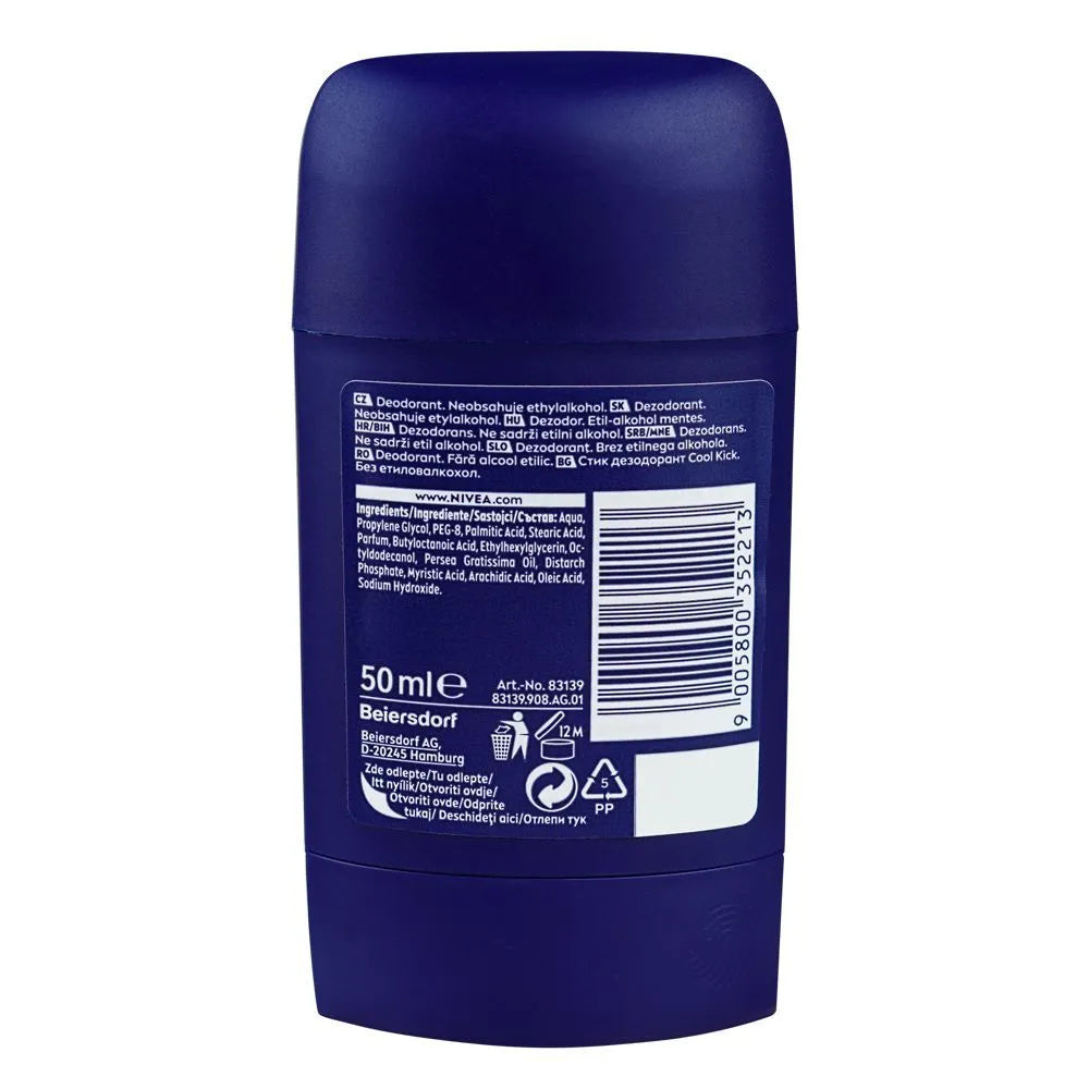 Nivea Men 48 Hour Kick Of Freshness Cool Kick Deodorant Stick Nivea